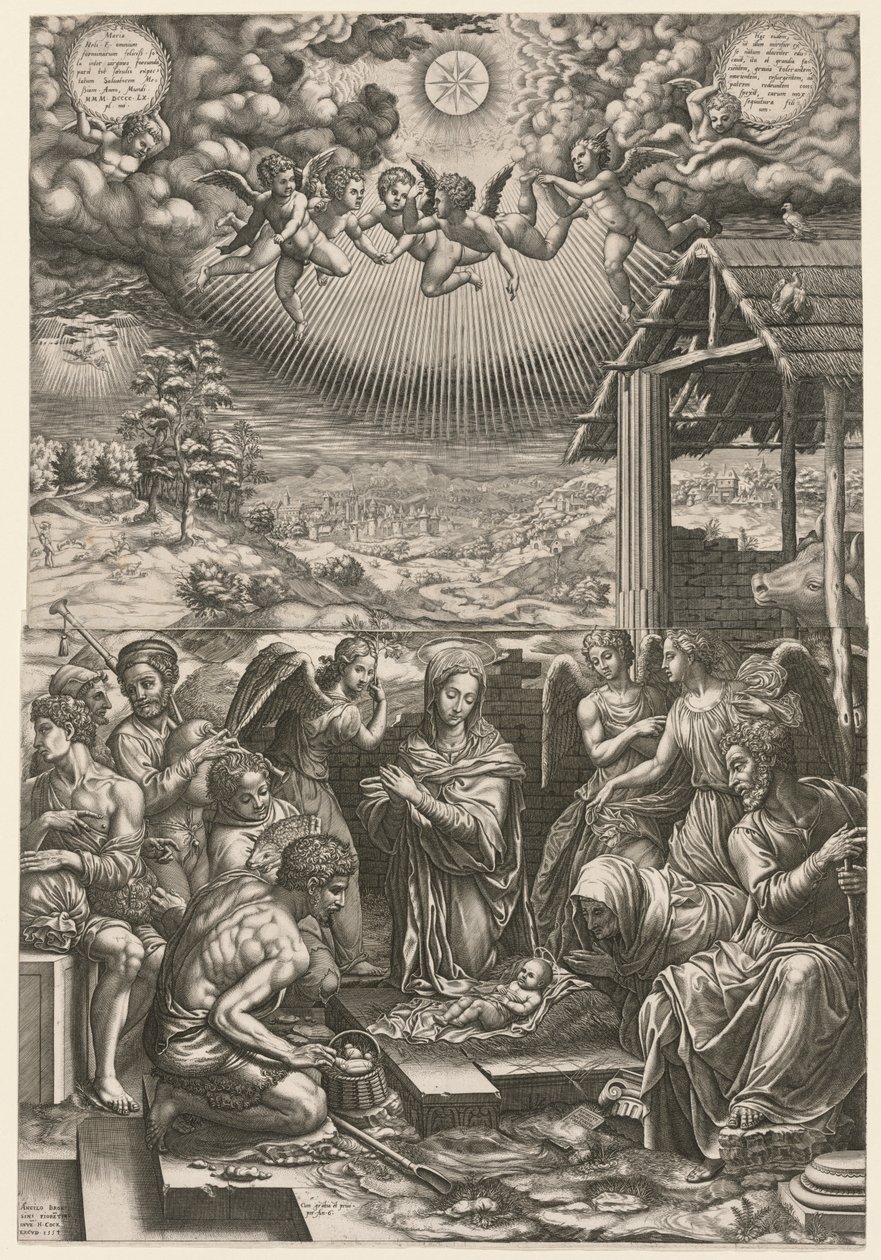 The Nativity by Giorgio Ghisi