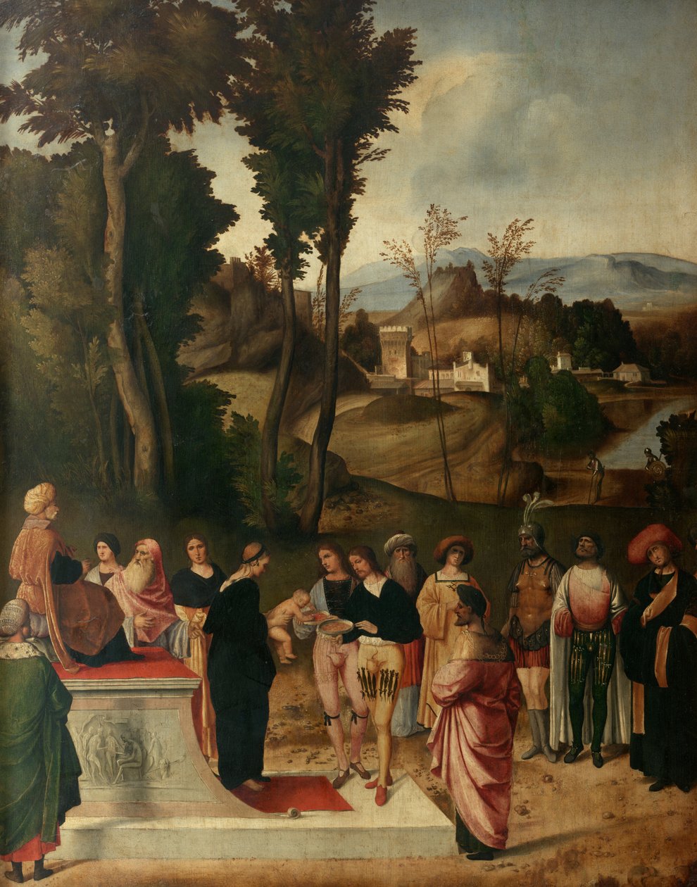 Moses at the Trial by Fire by Giorgione da Castelfranco