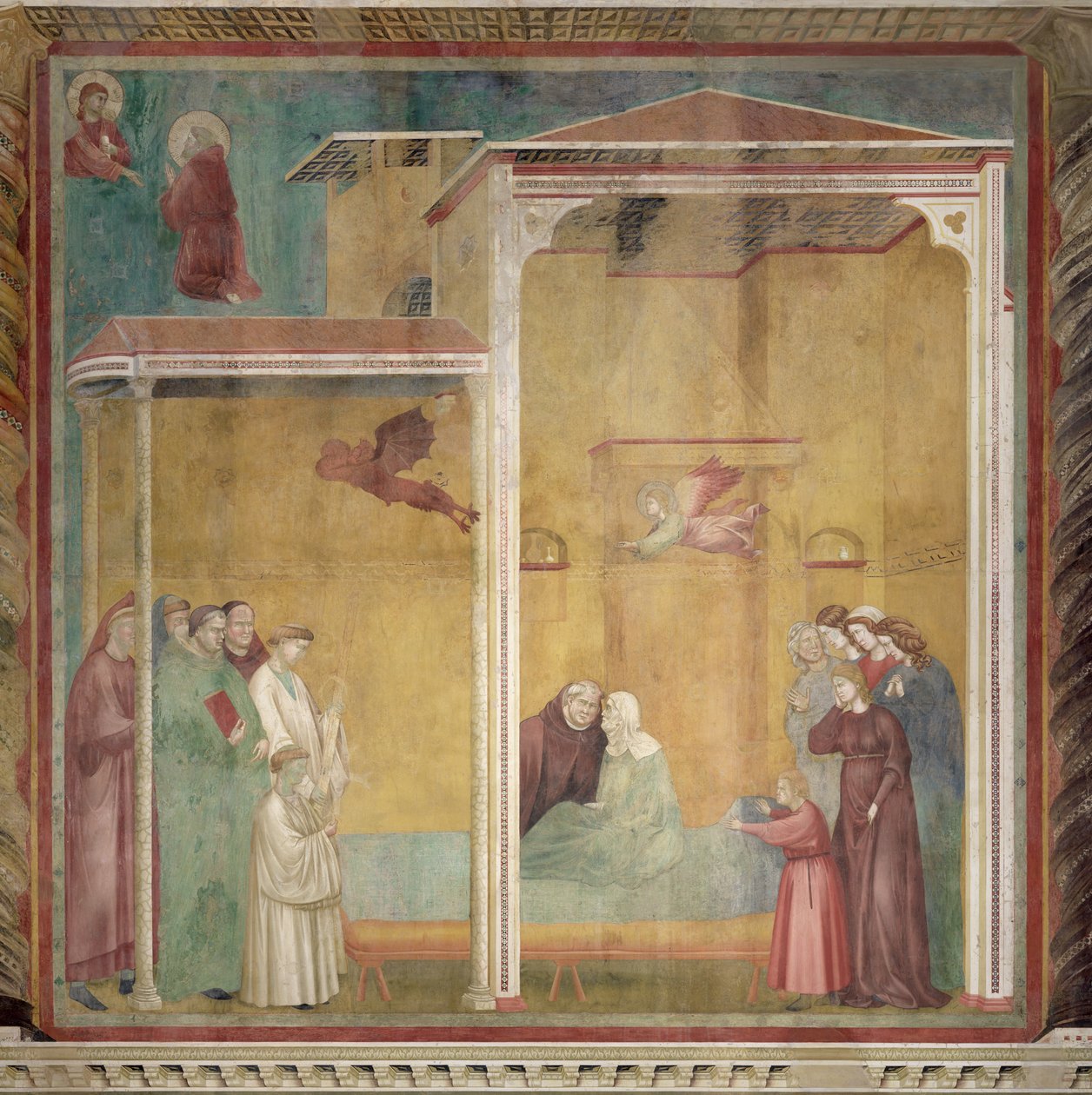 St. Francis Revives the Unatoned Woman to Facilitate Her Confession, 1297-99 by Giotto di Bondone