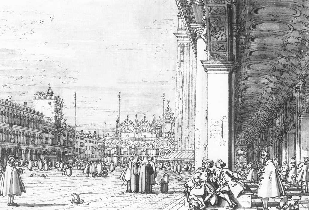 Piazza San Marco by Giovanni Antonio Canal