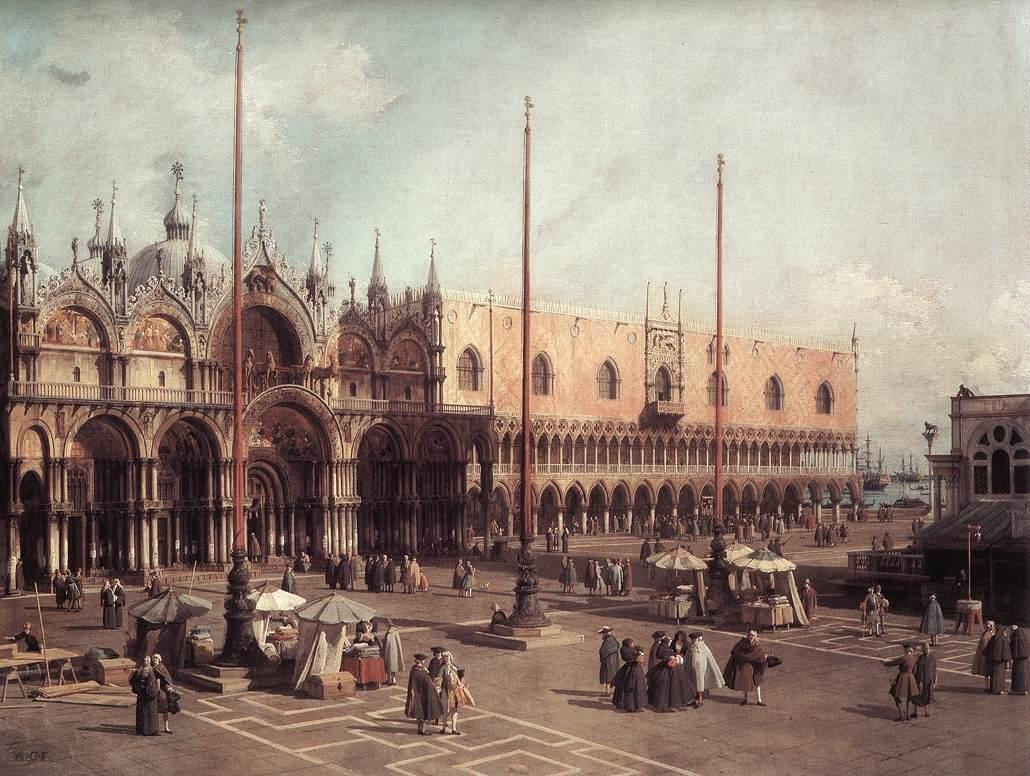 Piazza San Marco by Giovanni Antonio Canal