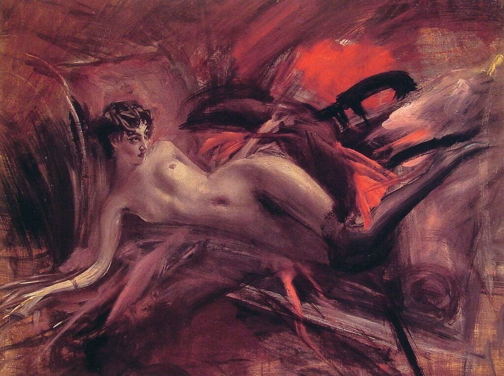 Reclining Nude by Giovanni Boldini