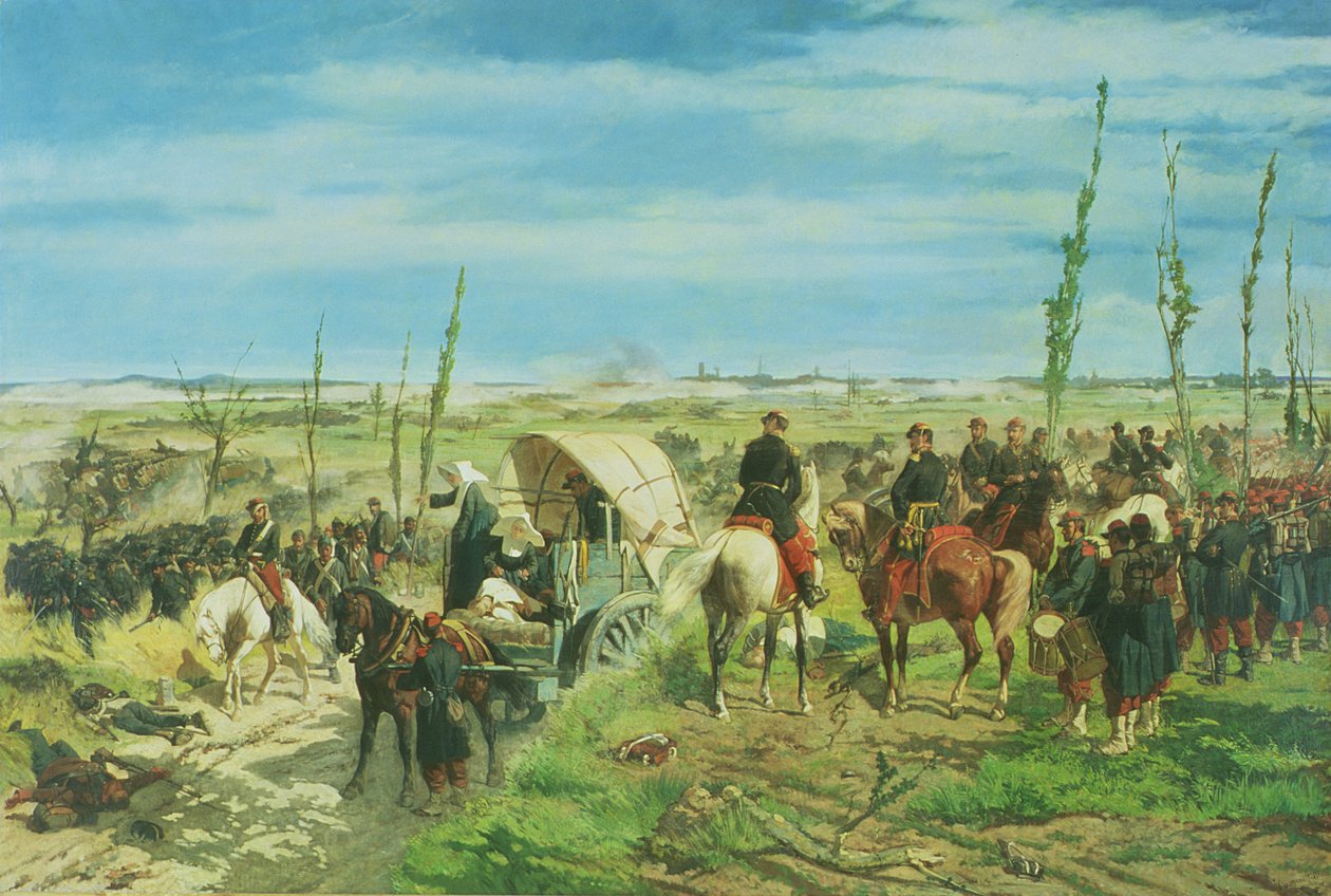 The Italian Camp at the Battle of Magenta, June 1859 by Giovanni Fattori