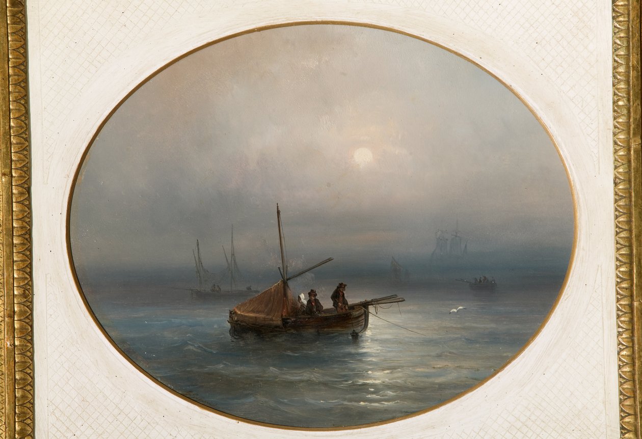 Marina with Boats by Giovanni Susani
