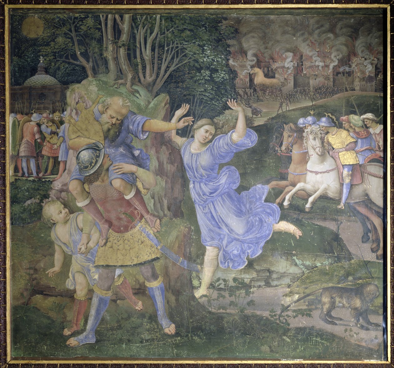 Aeneas Fleeing Troy by Girolamo Genga