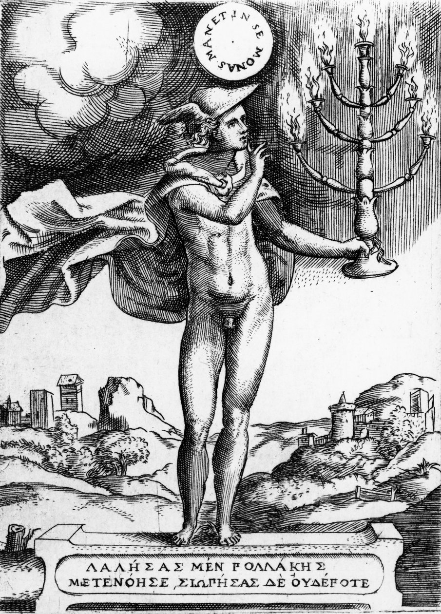 Hermes, 1555 by Giulio Bonasone