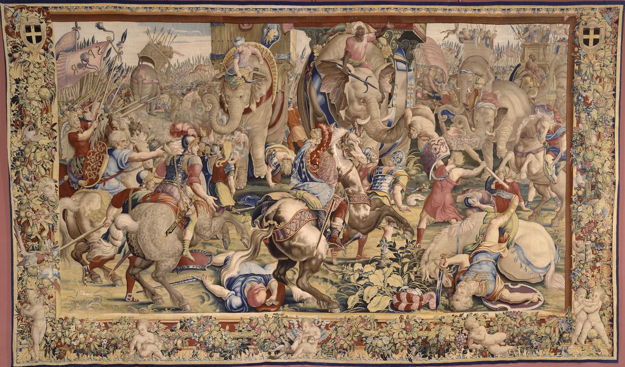 The Battle of Zama by Giulio, Romano