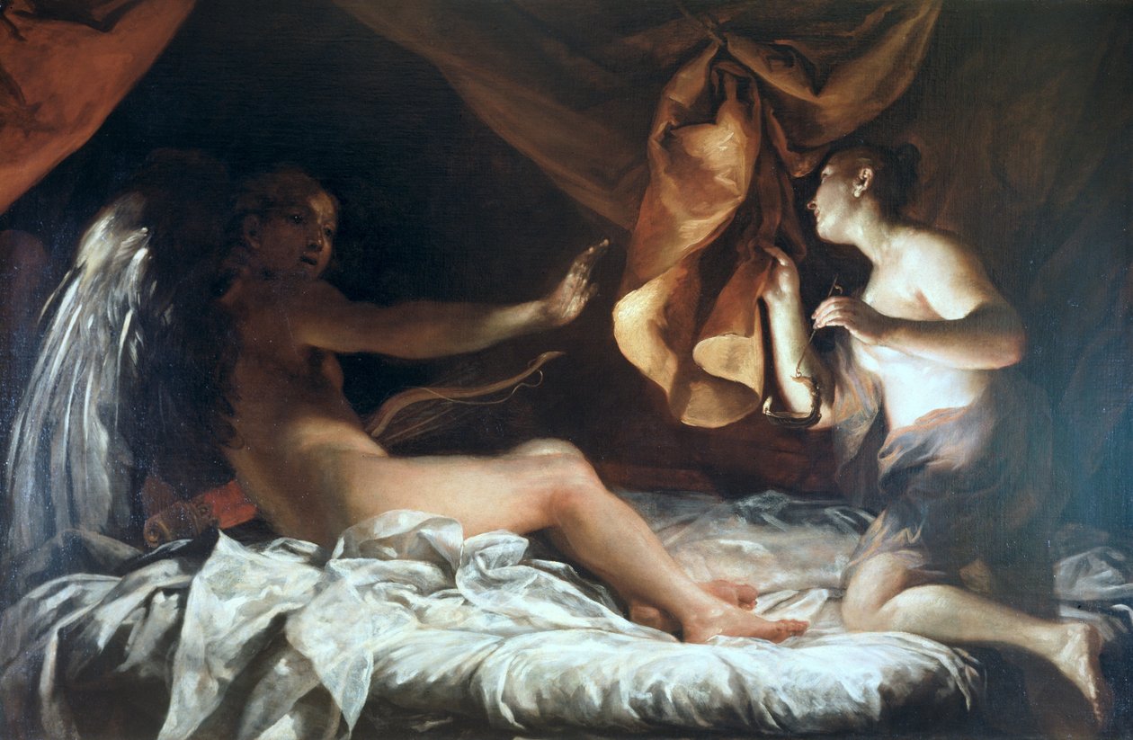 Psyche Discovers Cupid by Giuseppe Maria Crespi
