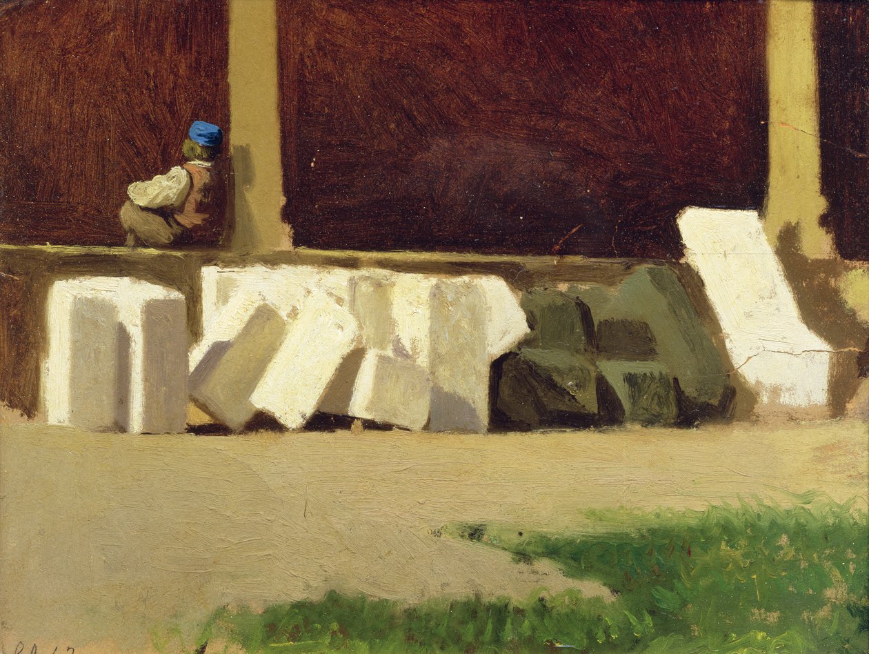 The Cloister by Giuseppe Abbati