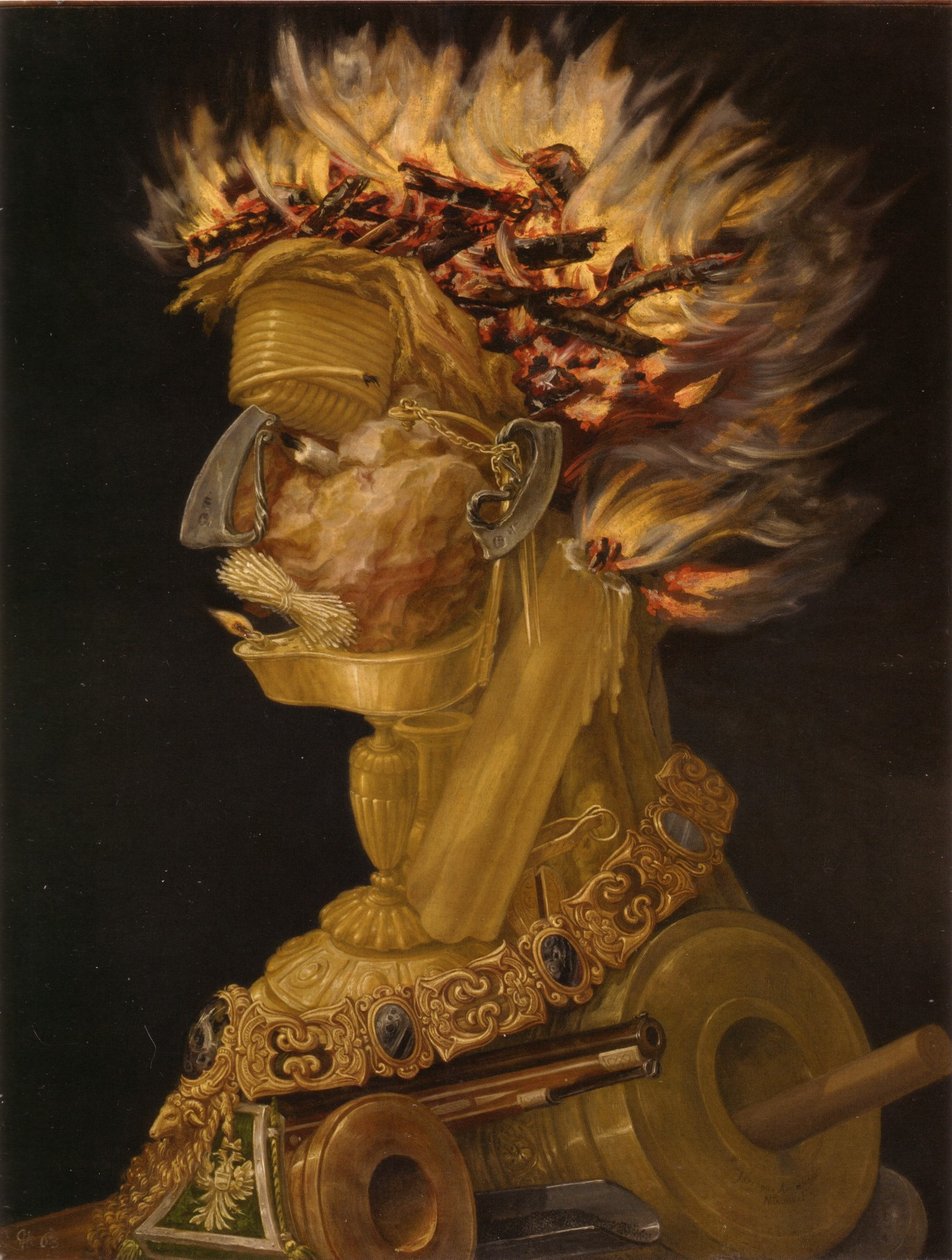 Fire by Giuseppe Arcimboldo
