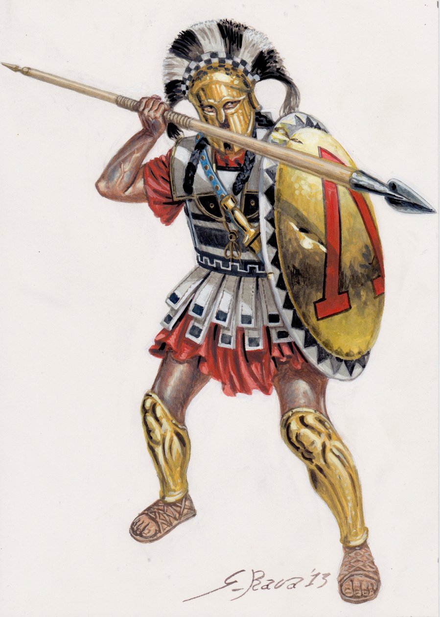 Spartan Hoplite by Giuseppe Rava