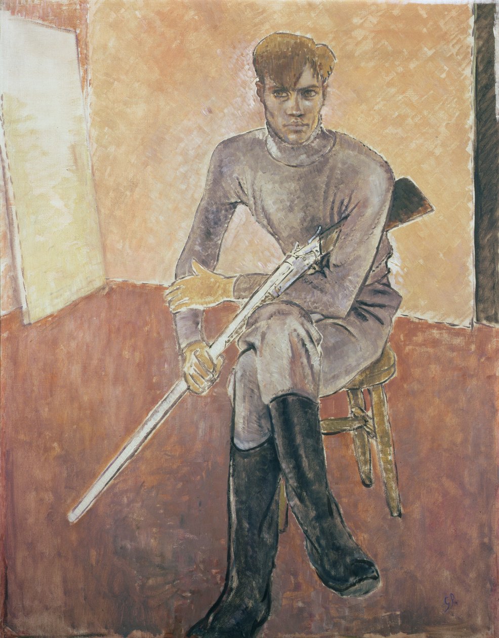 Man with a Gun, 20th century by Glyn Warren Philpot