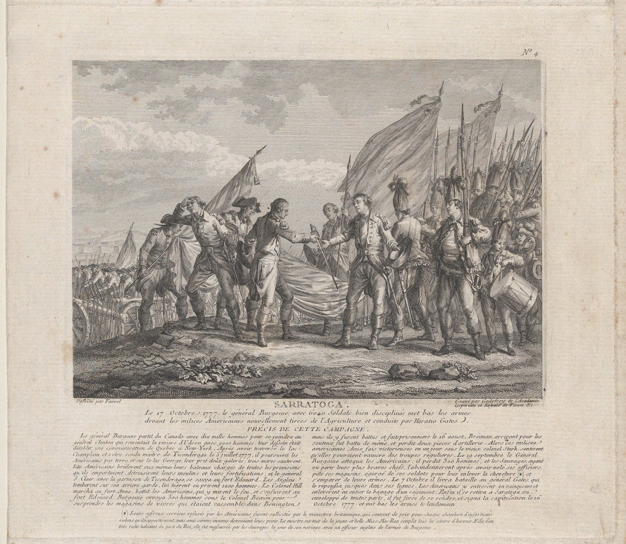 Saratoga October 17, 1777 by Godefroy