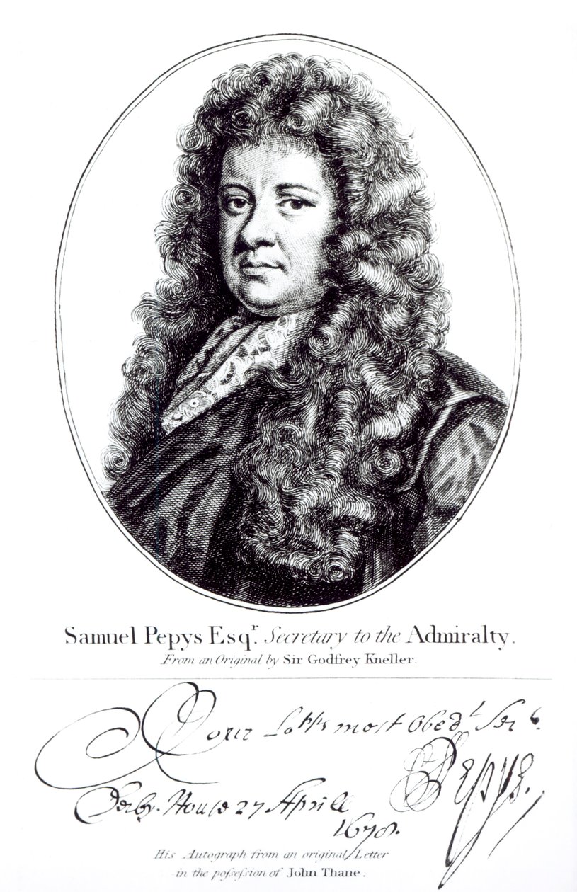 Samuel Pepys by Godfrey Kneller