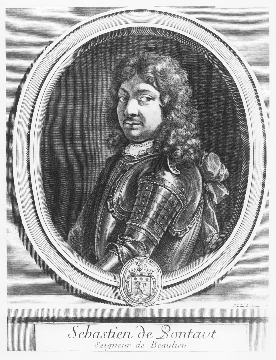 Sebastien de Pontault by Gérard Edelinck