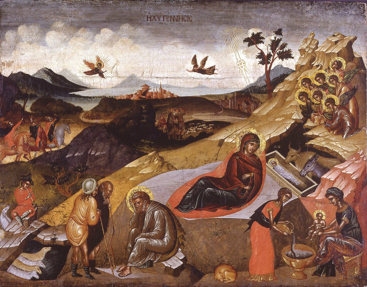 The Nativity of Christ by Greek icon