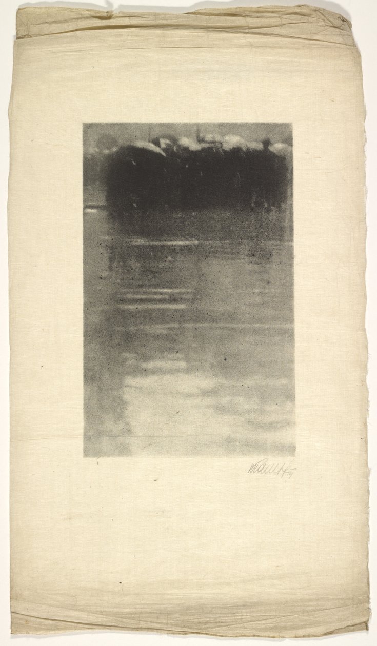 Rainy Street Scene by Günther Krampf