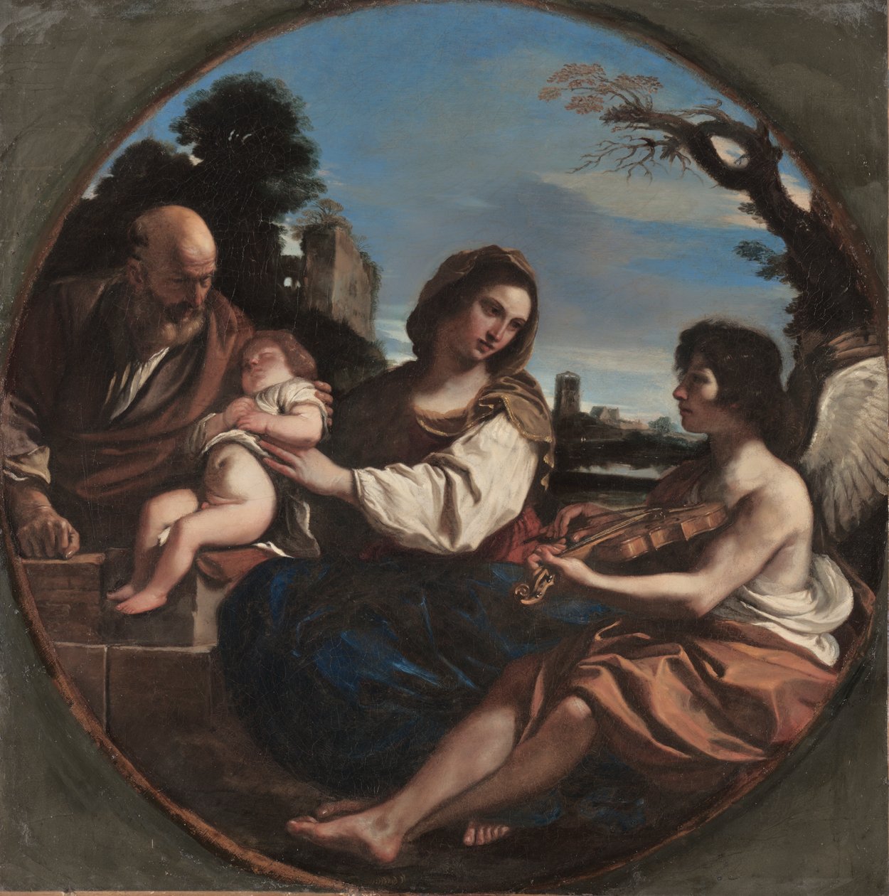 Rest on the Flight into Egypt by Guercino (1591 1666)