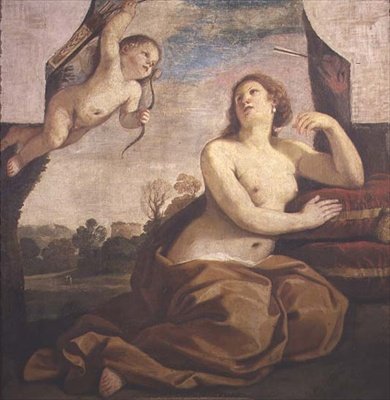Venus and Cupid by Guercino