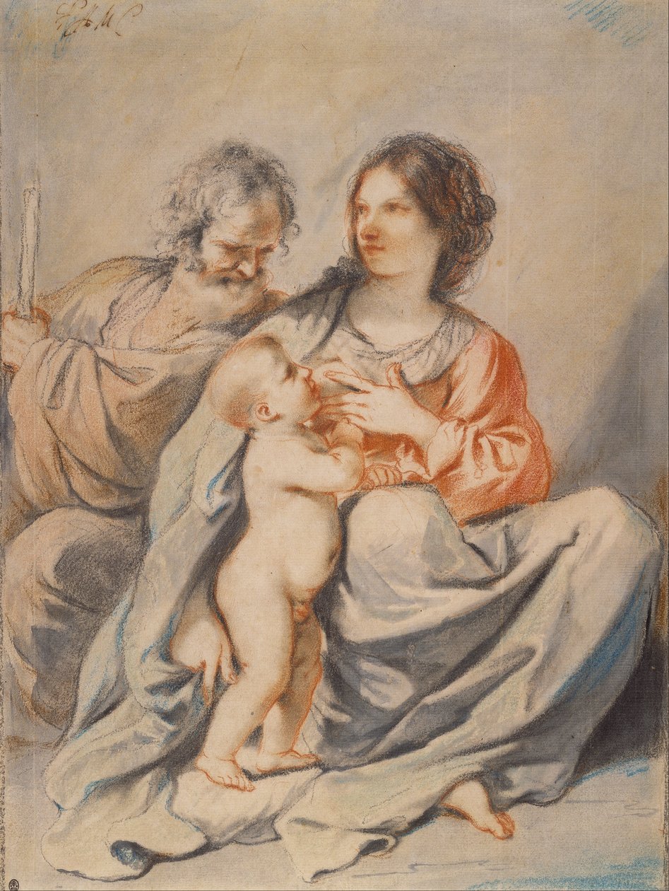 The Holy Family by Guercino