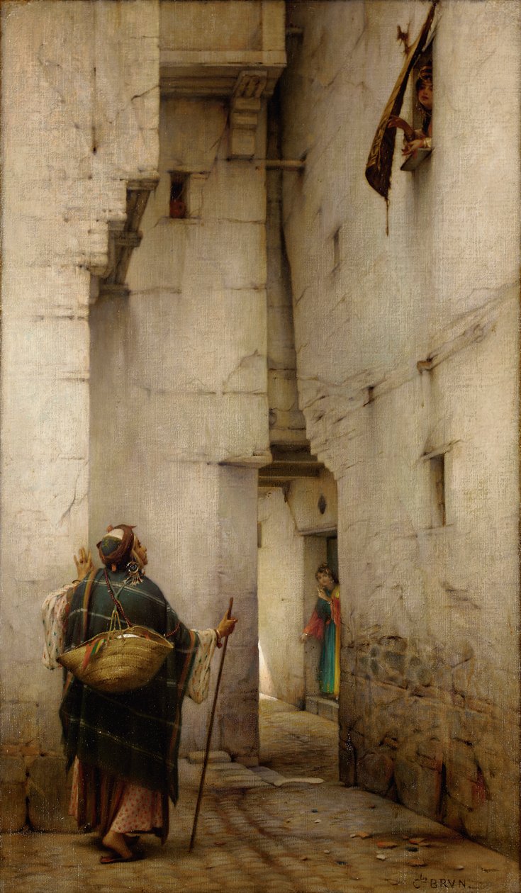 The Alley by Guillaume Charles Brun