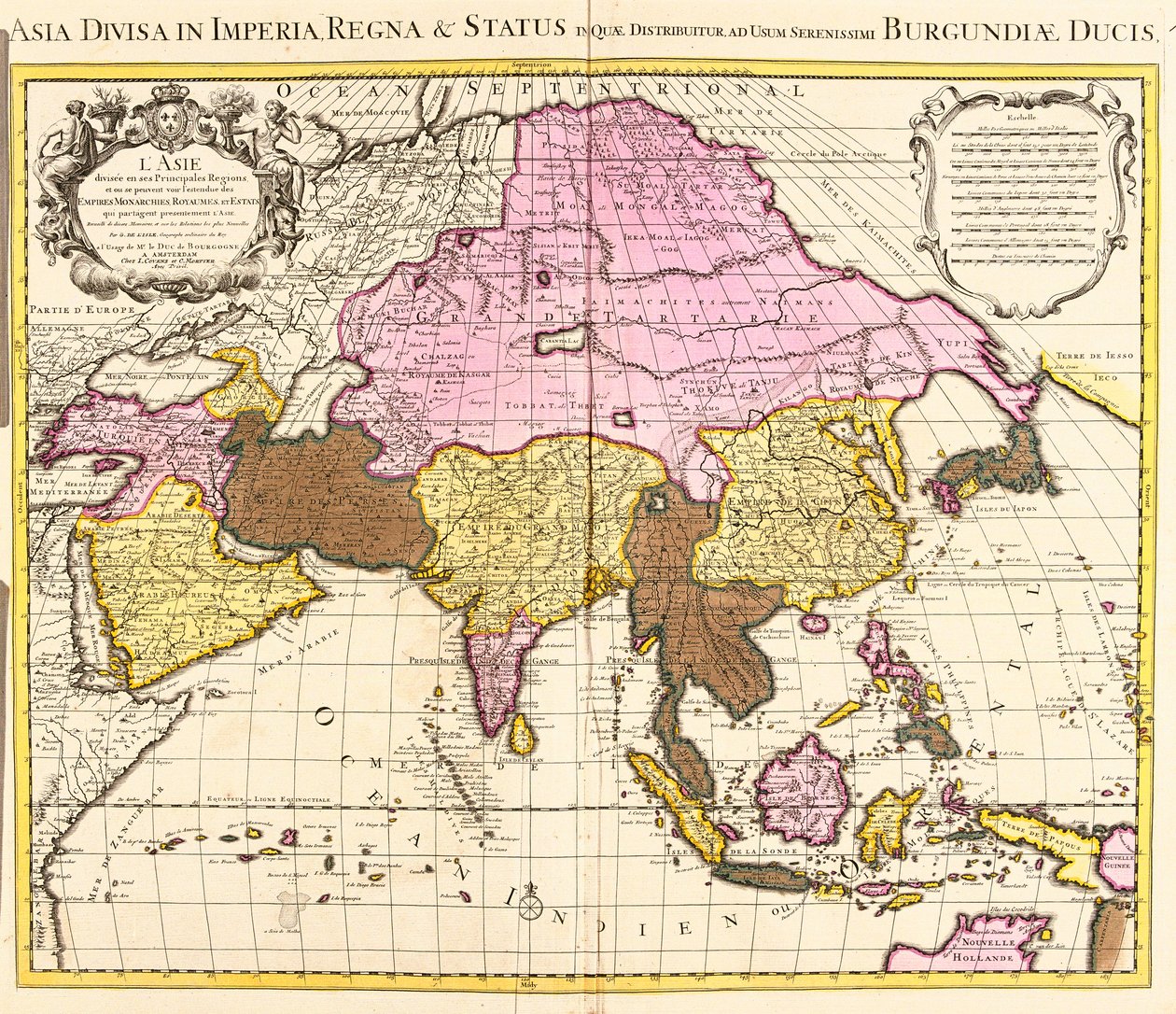 Map of Asia by Guillaume Delisle