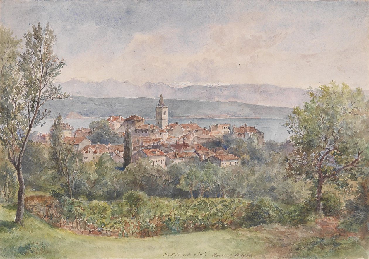 View of Lovran by Gustav Barbarini