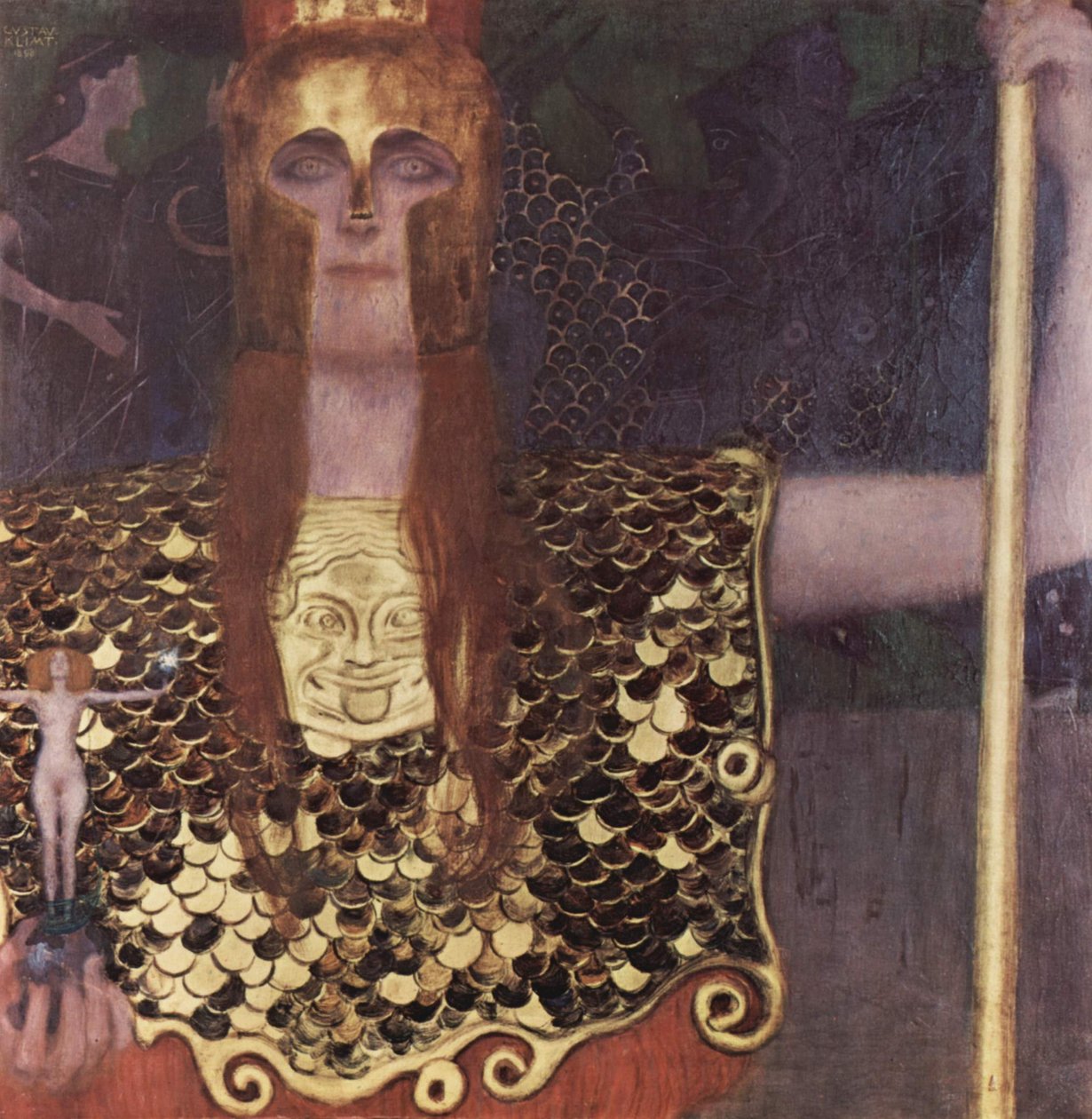 Pallas Athena by Gustav Klimt