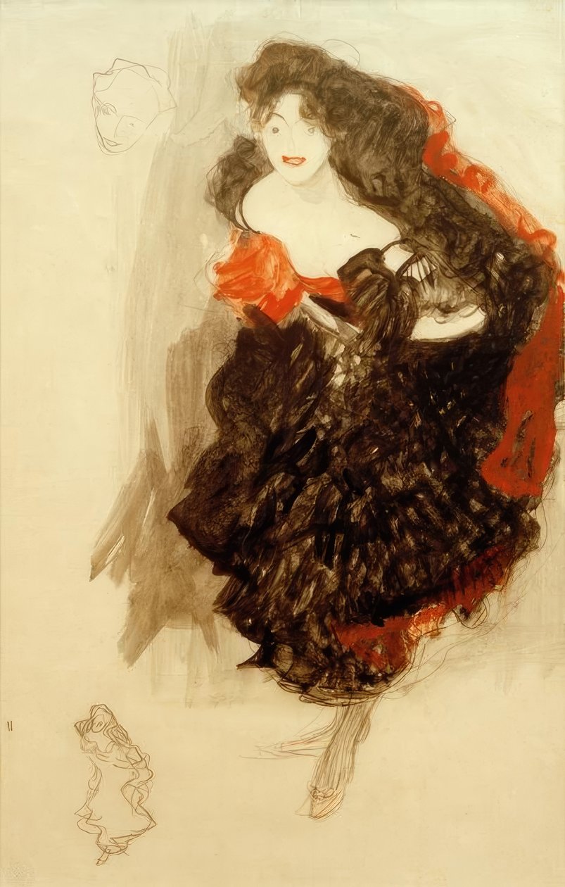 Study for Judith II by Gustav Klimt