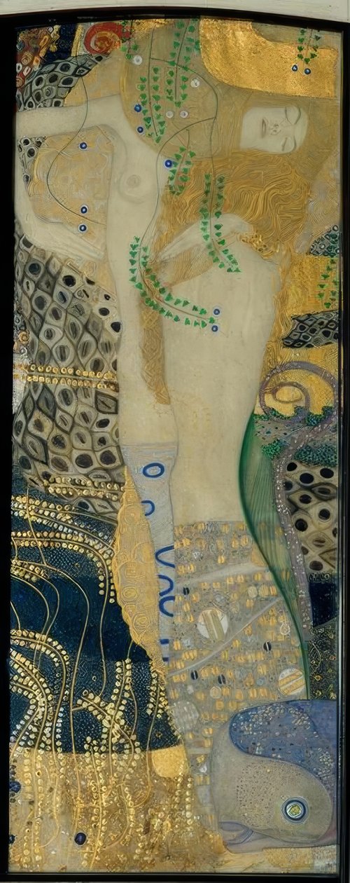 Water Serpents I by Gustav Klimt