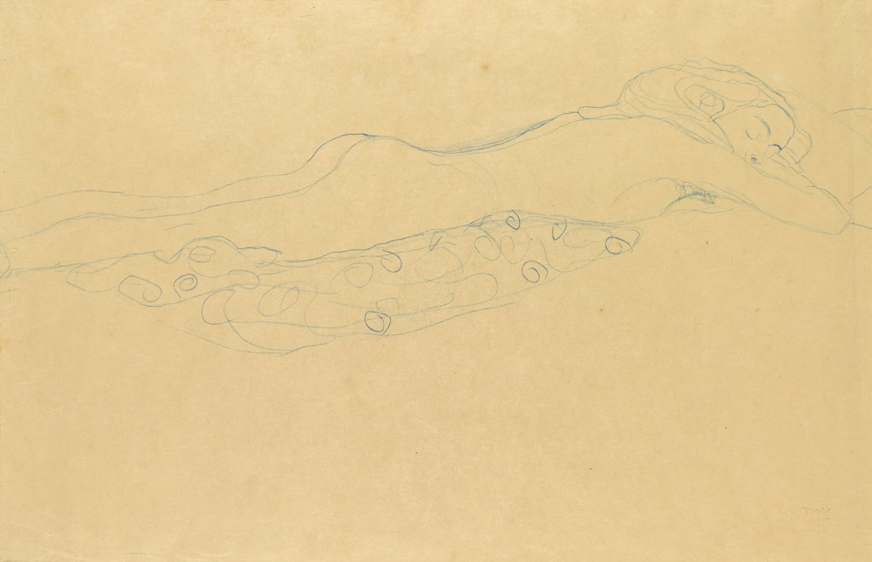 Water Serpents II by Gustav Klimt