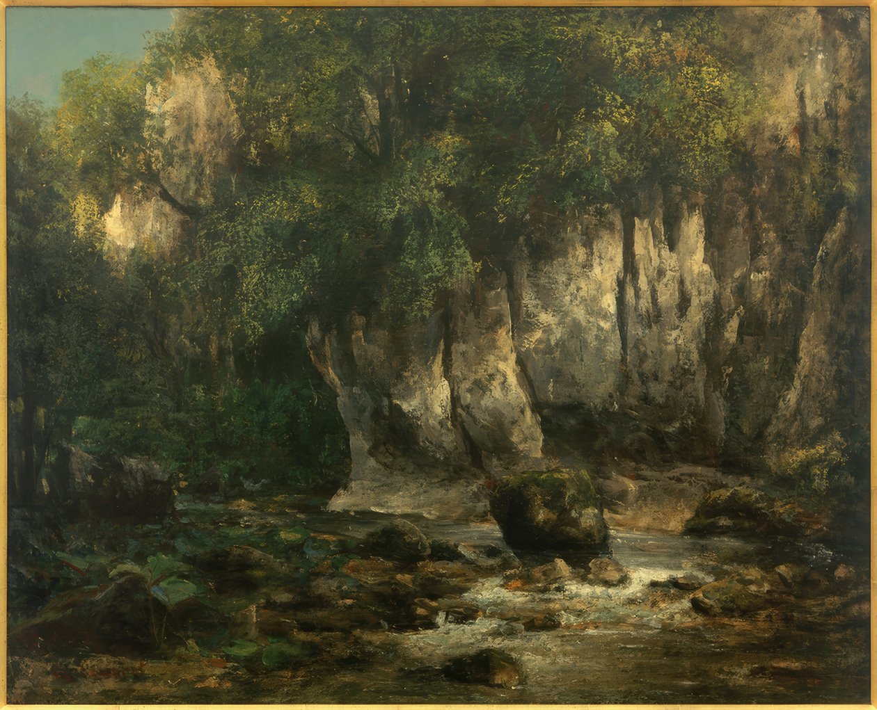 The Stream of the Black Well by Gustave Courbet