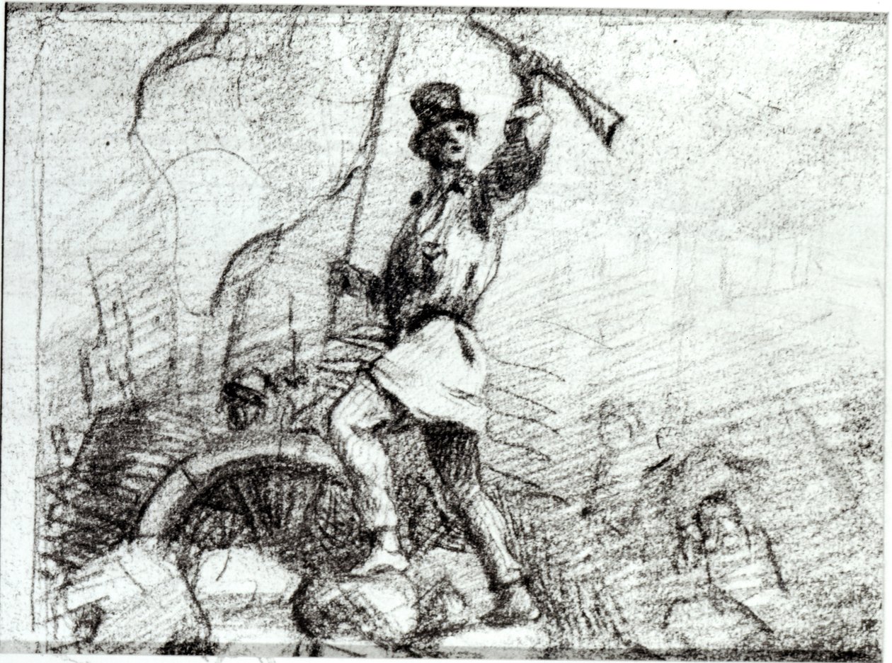 The Barricade by Gustave Courbet