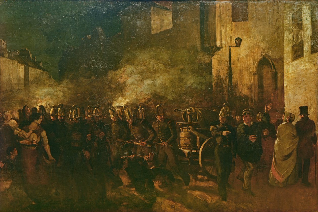 The Fire by Gustave Courbet