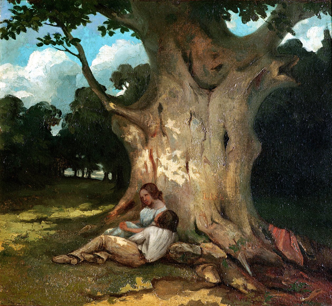 The Large Oak by Gustave Courbet