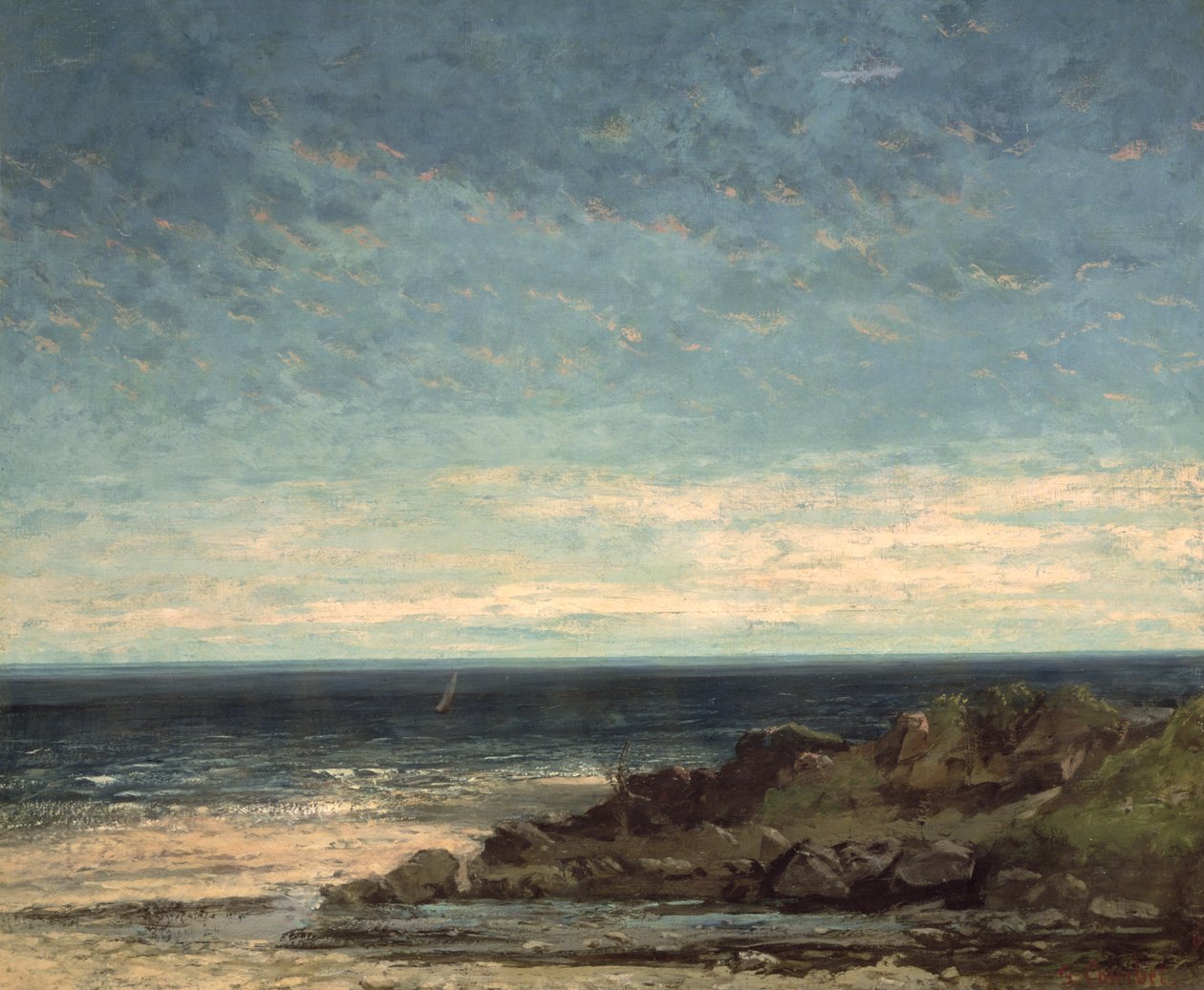 The Sea by Gustave Courbet