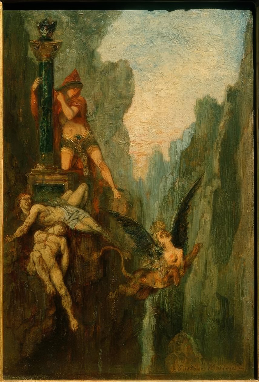 The Unraveled Sphinx by Gustave Moreau