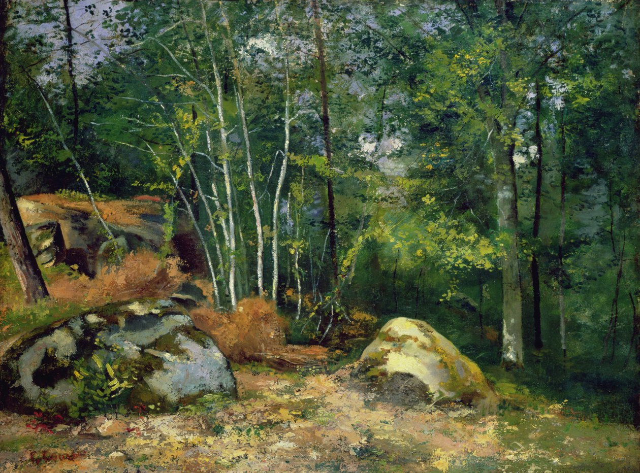 Forest Corner by Gustave Courbet