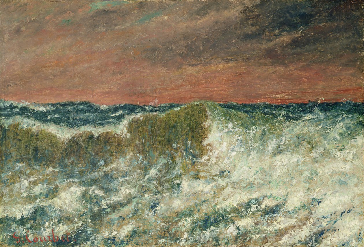 The Wave by Gustave Courbet