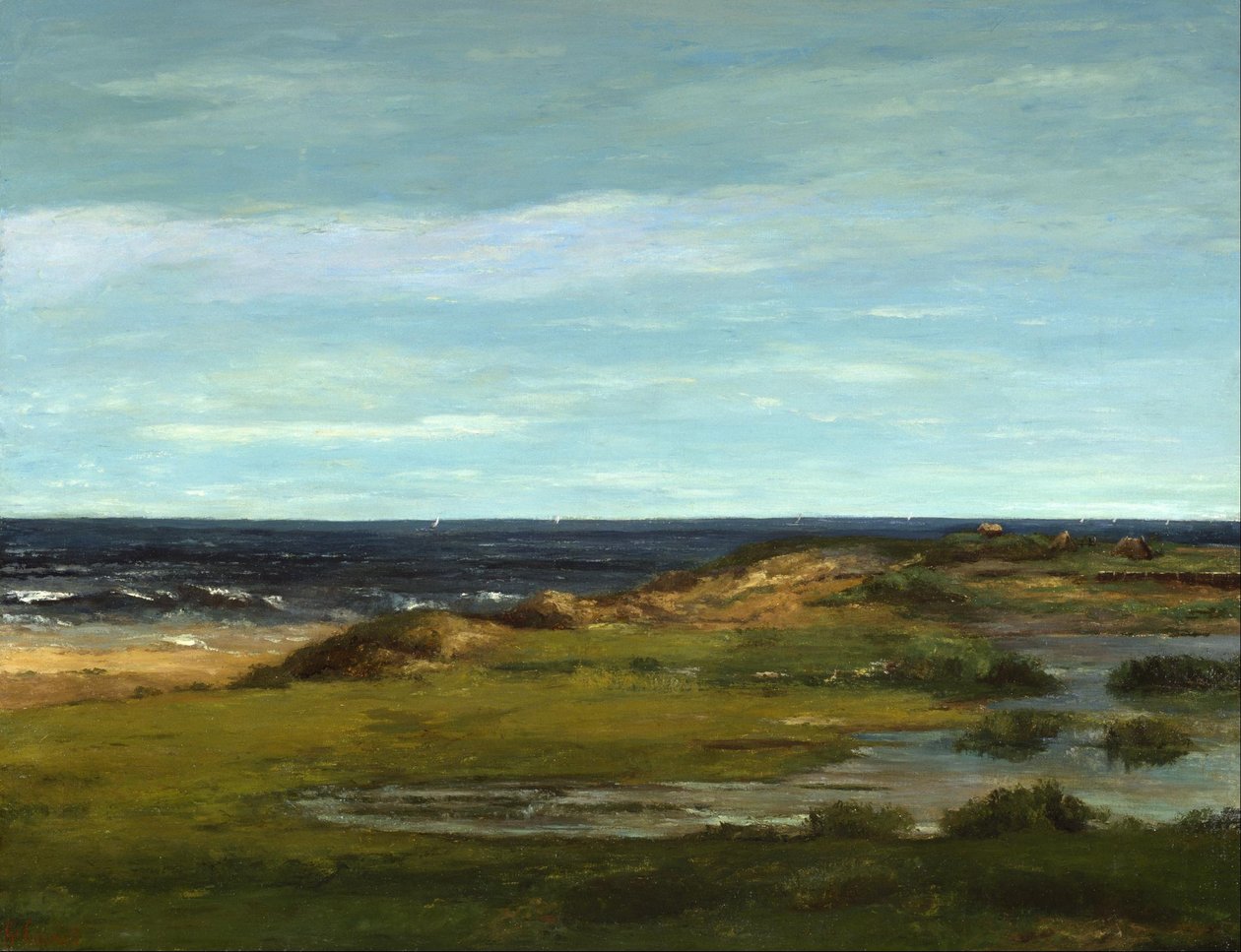 Seascape by Gustave Courbet