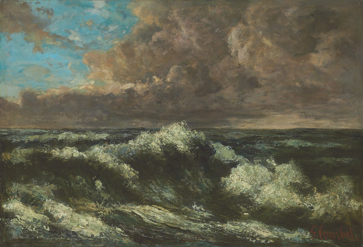 Seascape by Gustave Courbet