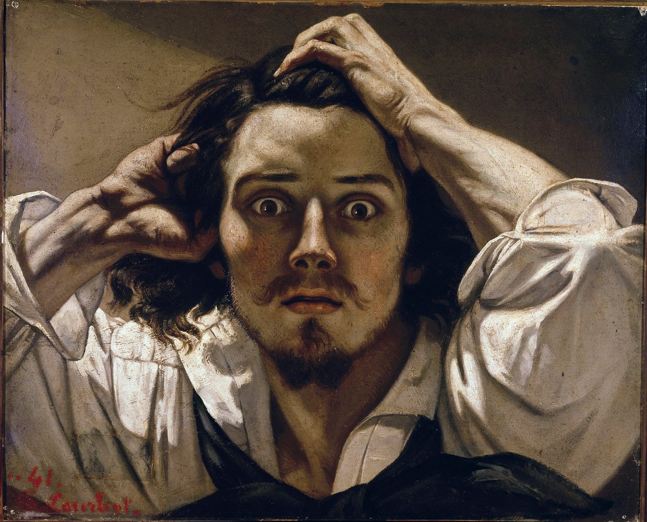 The Desperate Man (Self Portrait) by Gustave Courbet