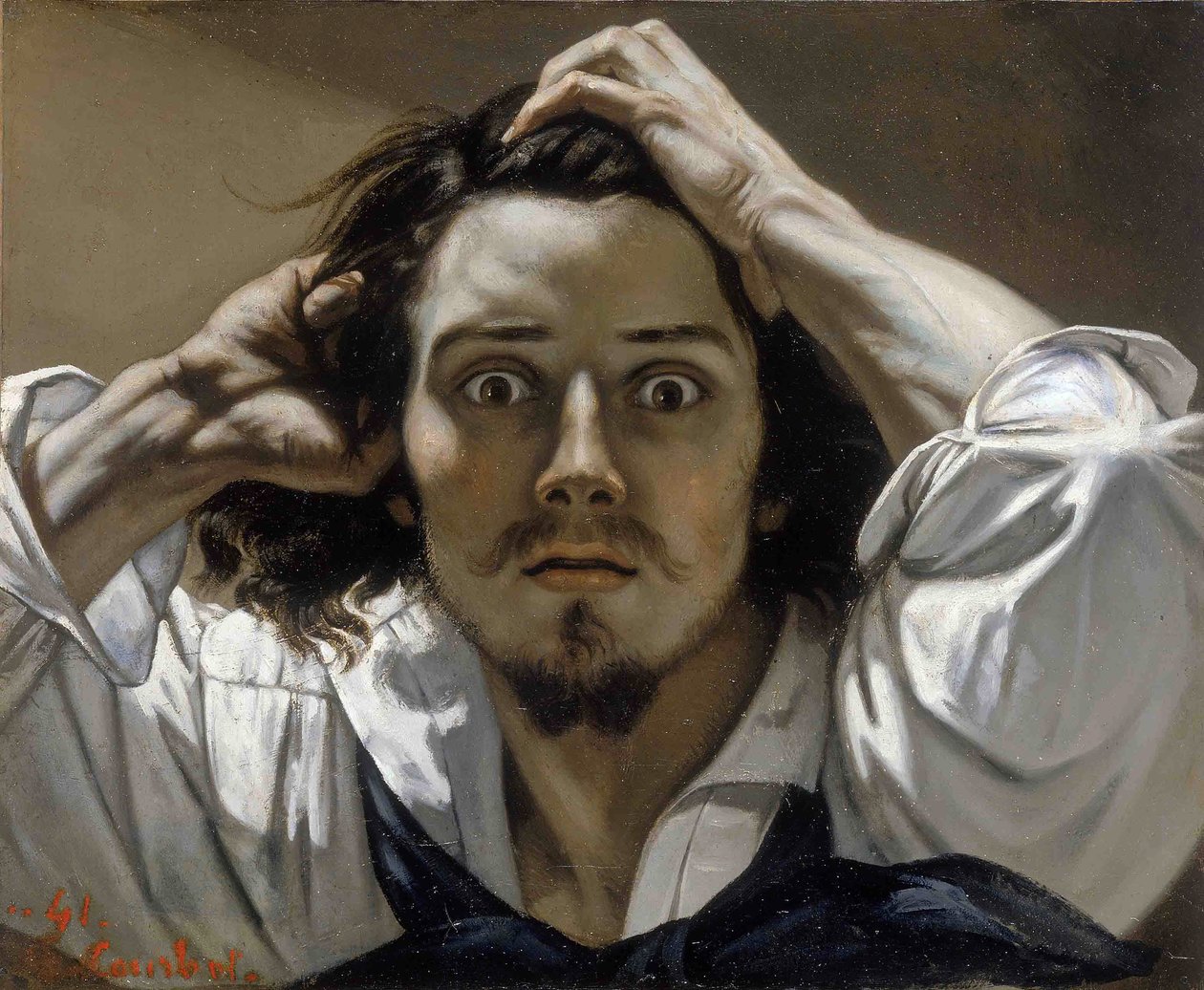The Desperate Man (Self-Portrait) by Gustave Courbet