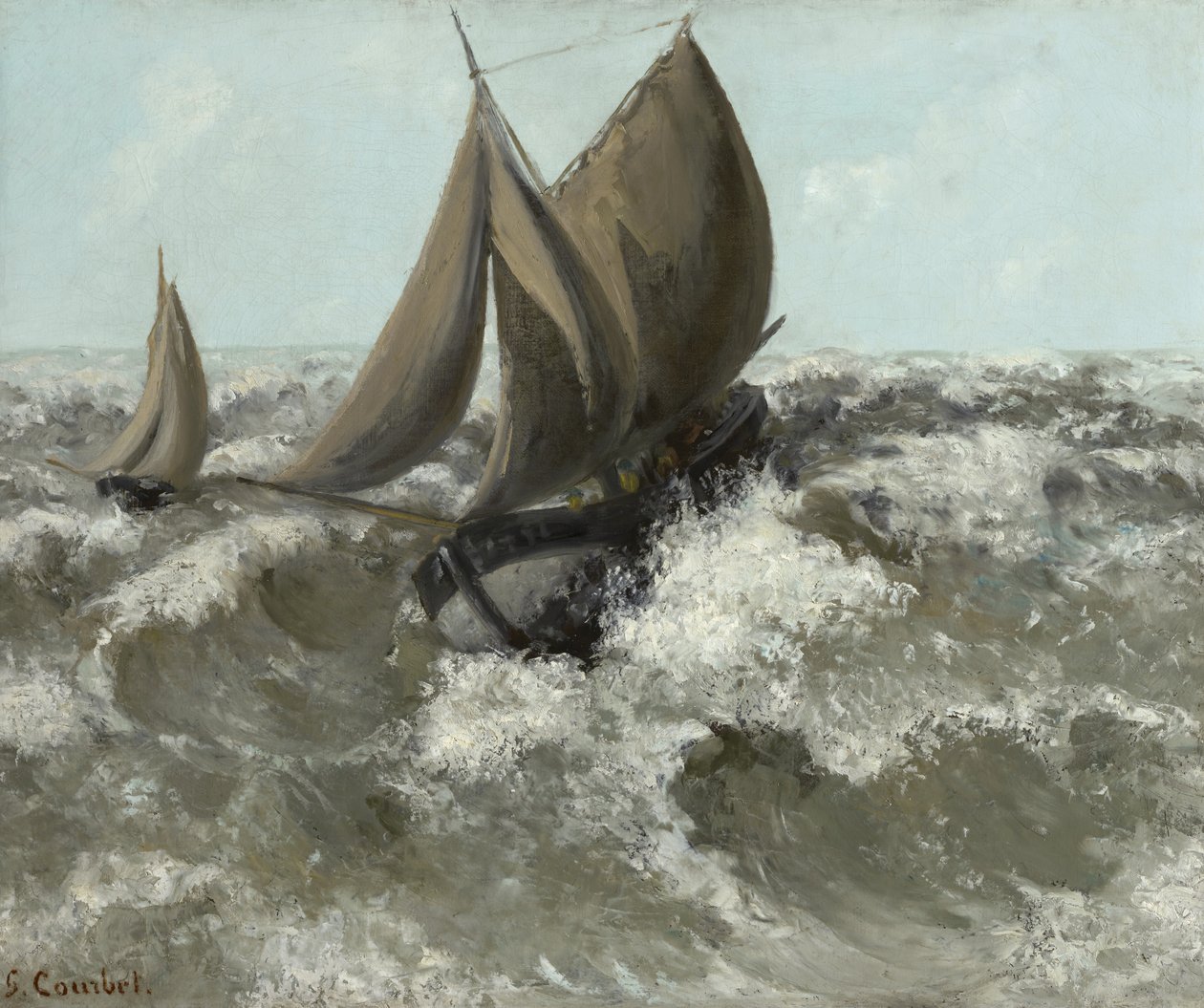 The Sailboat by Gustave Courbet