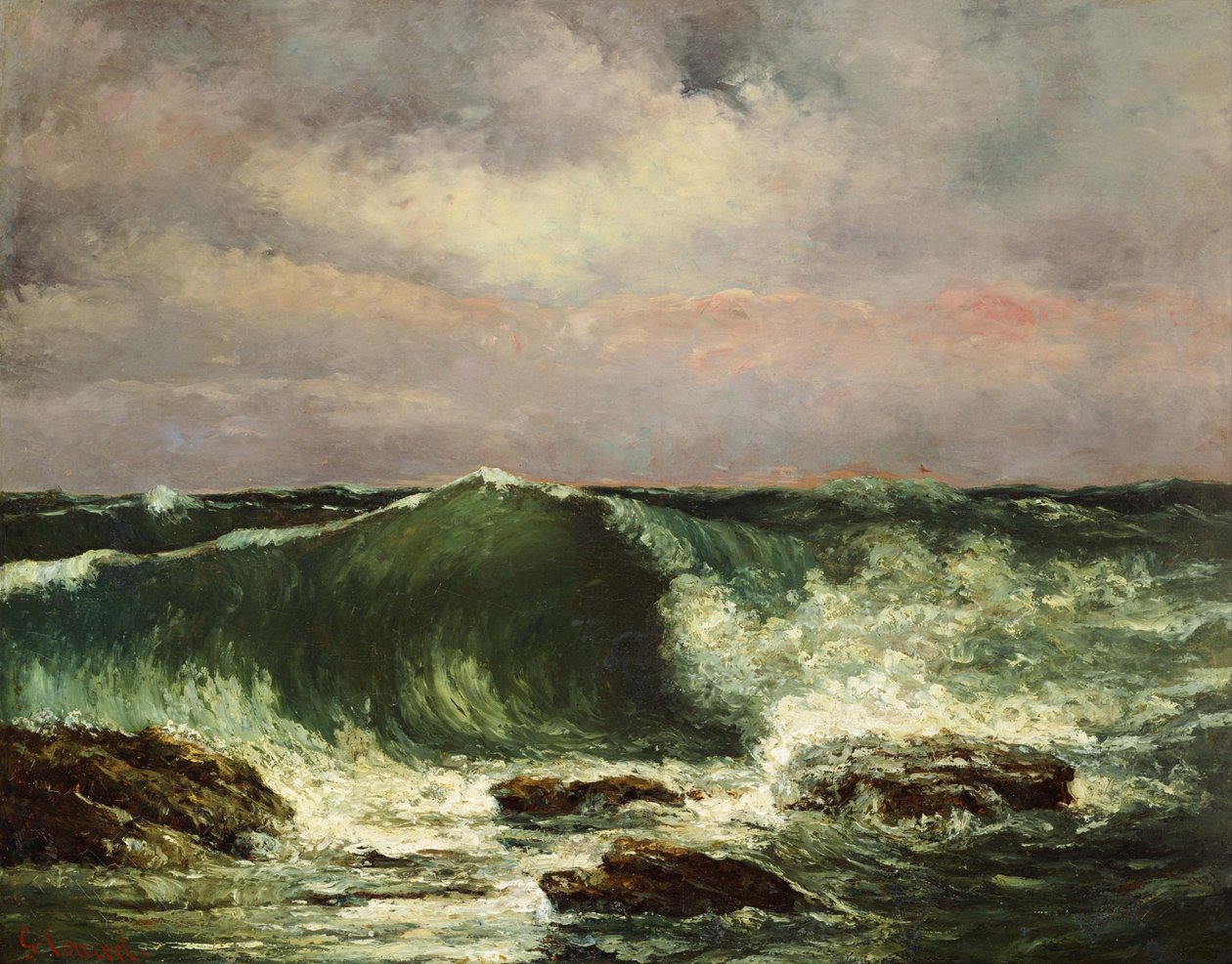 The Wave by Gustave Courbet