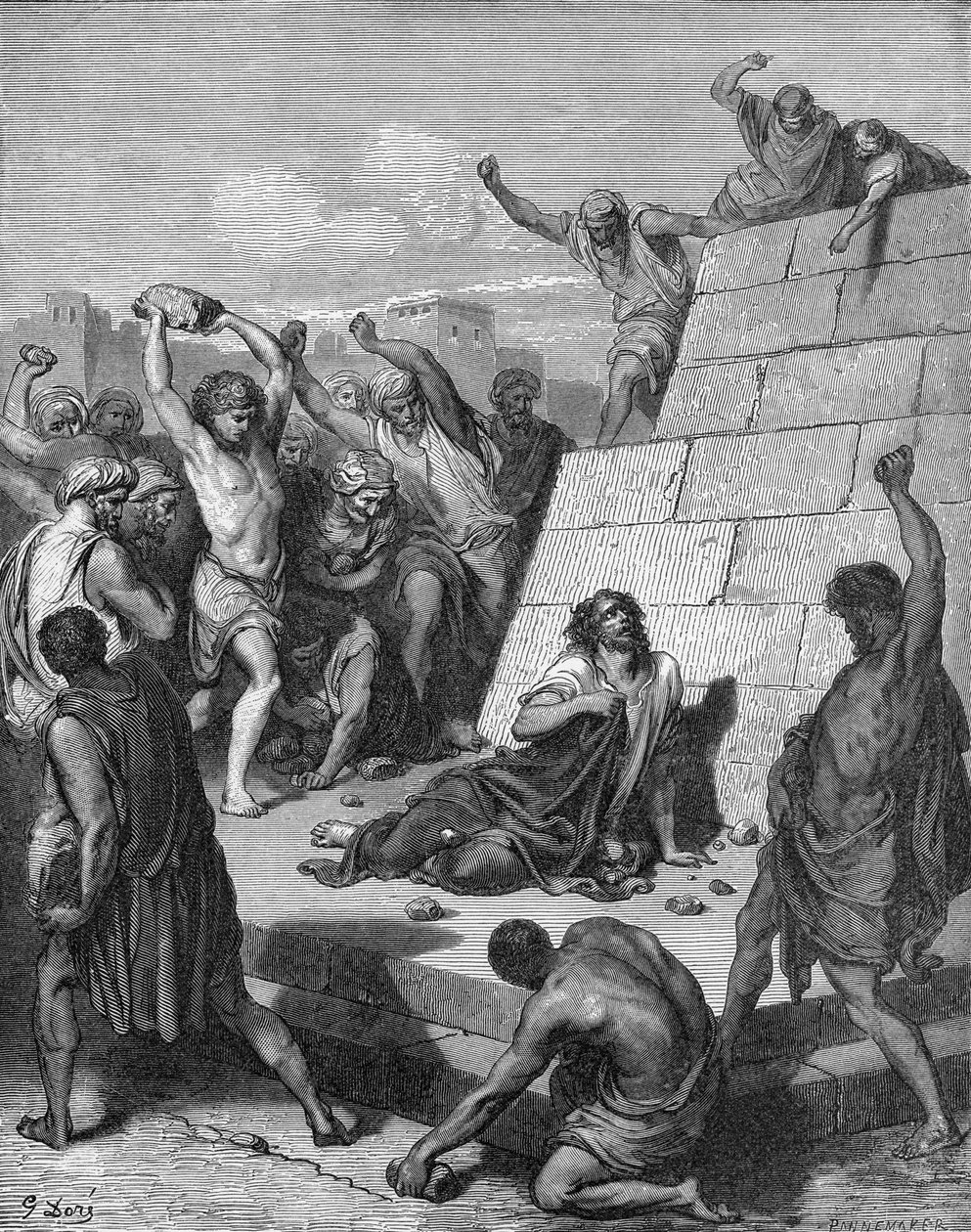 Martyrdom of St Stephen by Gustave Dore