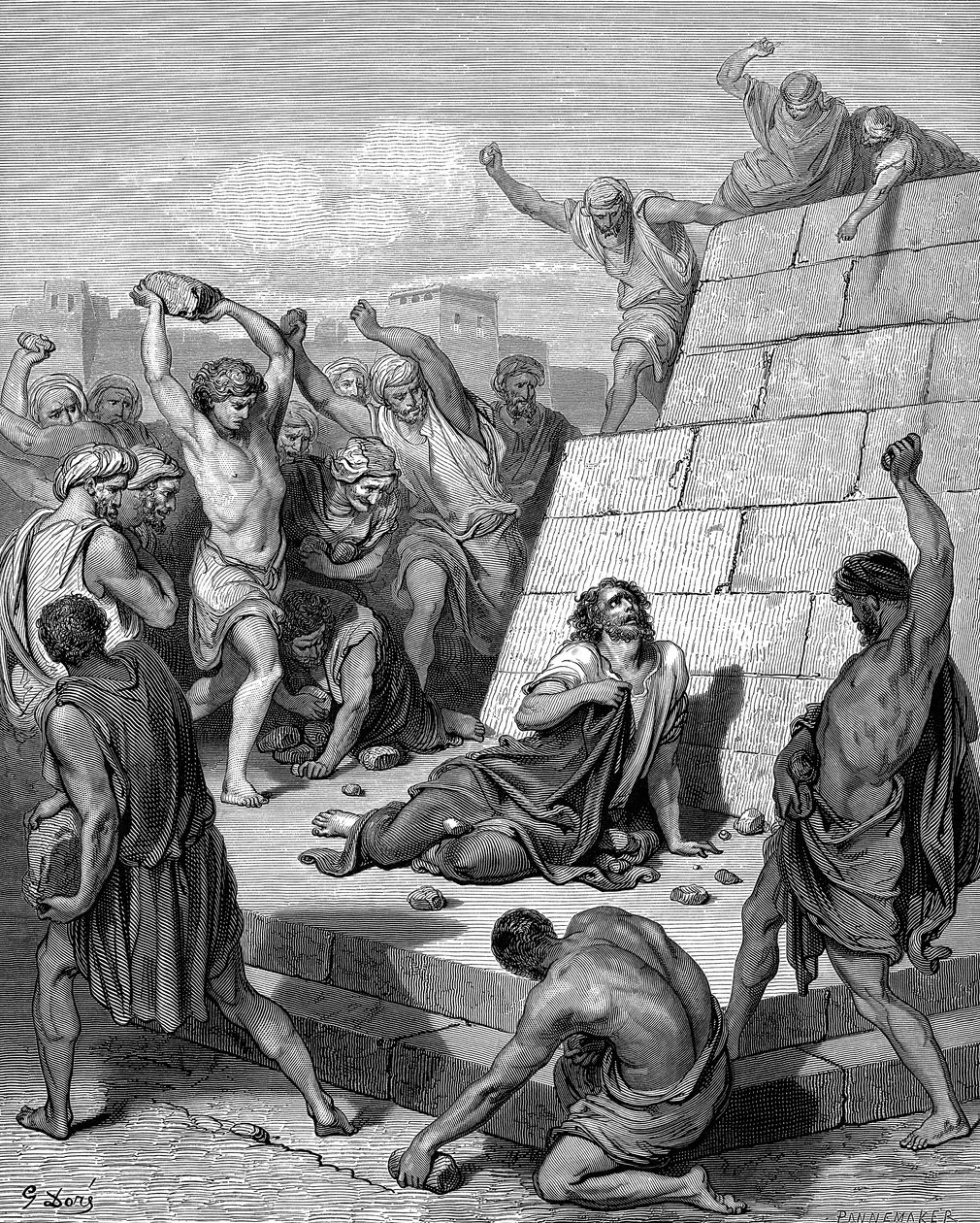 Martyrdom of St Stephen by Gustave Dore