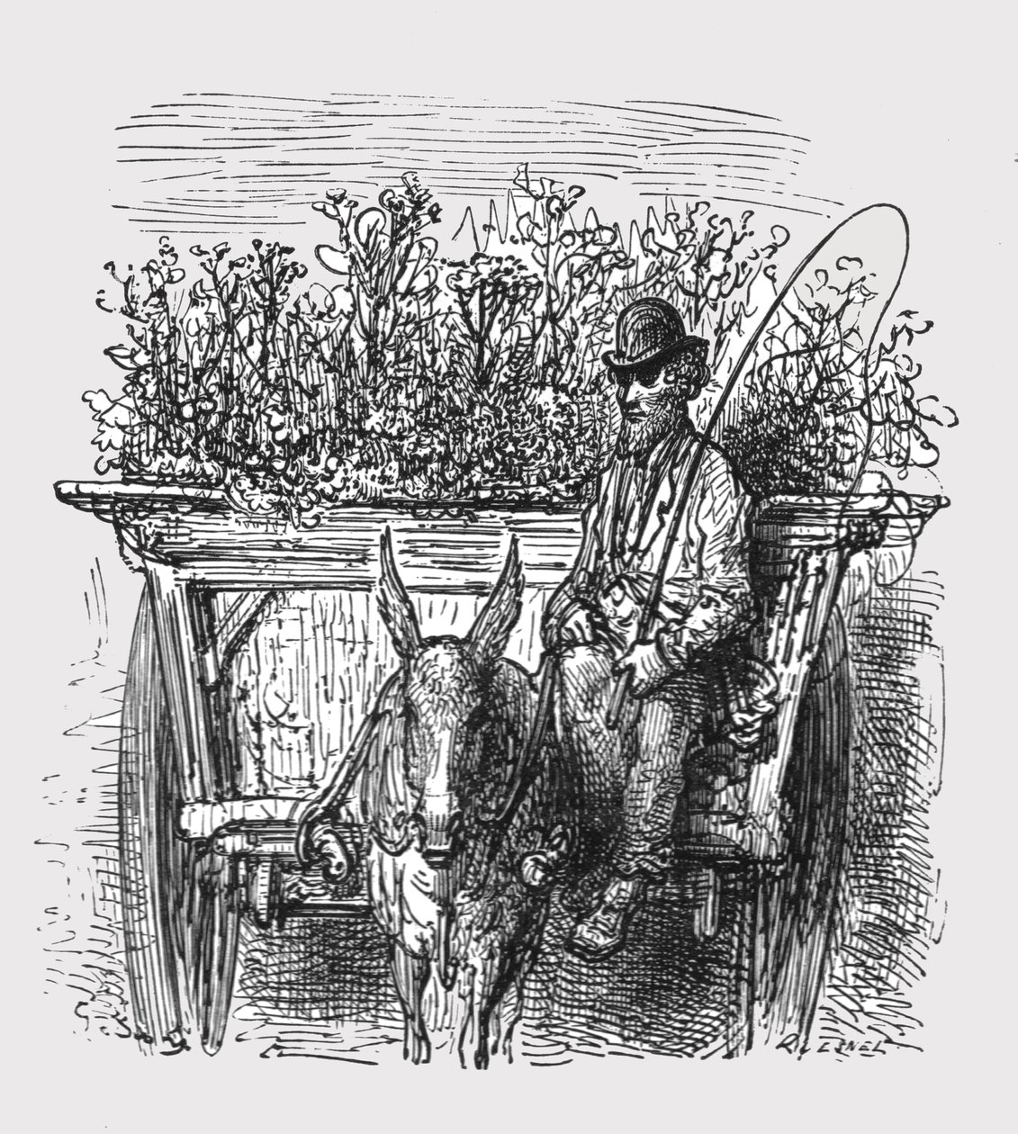 The Flower Hawker, 1872 by Gustave Dore