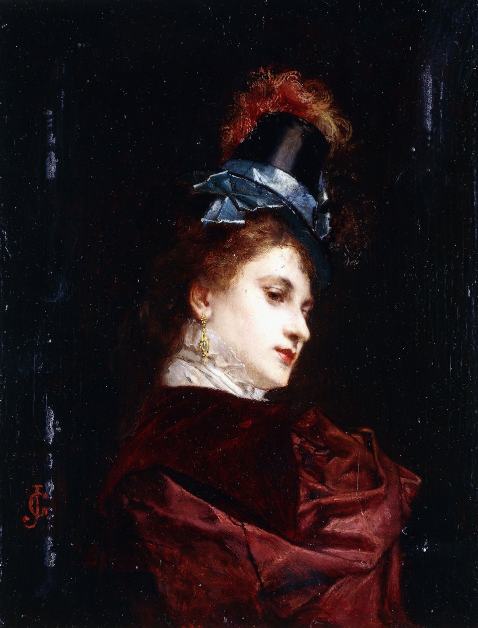 The New Hat by Gustave Jacquet