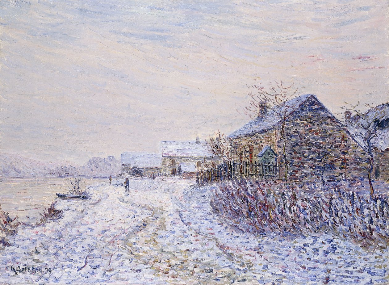 Snow at Tournedos-sur-Seine by Gustave Loiseau